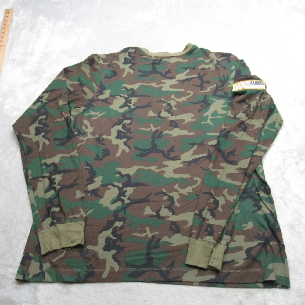 Oklahoma‎ Sooners Nike Shirt Mens Medium Green Camo Dri-FIT Long Sleeve NCAA